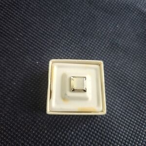 Vtg 1950s Silver Tie Tack in original box